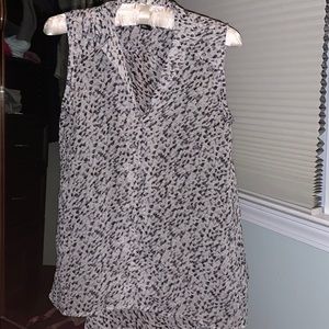 Black and gray spotted blouse